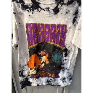 Hendrix Are You Experienced Tie Dye Graphic T-Shirt‎ Mens Small